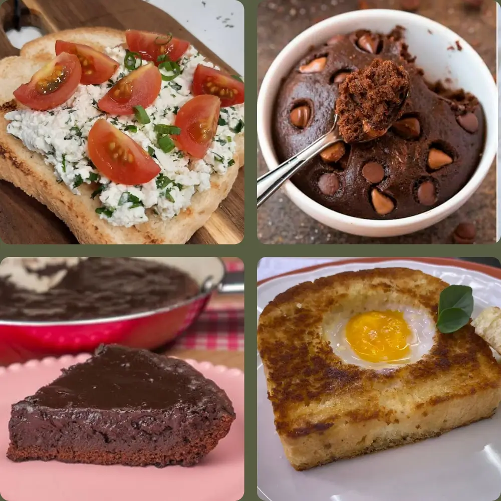 Recetas deliciosas - Tostada, Brownie, Pan con Huevo